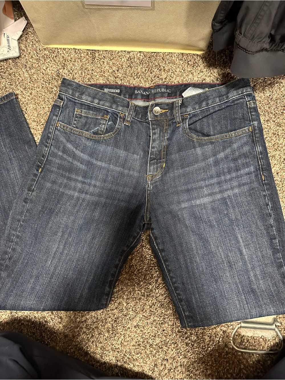 Banana Republic Women's Dark Blue Boyfriend Jeans Sz 28